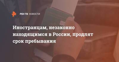 Иностранцам, незаконно находящимся в России, продлят срок пребывания - ren.tv