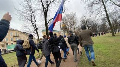 Алексей Навальный - Колонна протестующих направилась к Сенатской площади - dp.ru - Санкт-Петербург