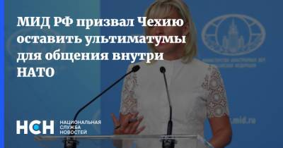 Мария Захарова - Якуб Кулганек - МИД РФ призвал Чехию оставить ультиматумы для общения внутри НАТО - nsn.fm - Чехия - Прага
