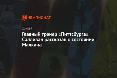 Евгений Малкин - Майк Салливан - Главный тренер «Питтсбурга» Салливан рассказал о состоянии Малкина - championat.com - Бостон