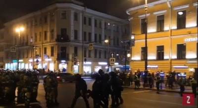 Владимир Путин - Алексей Навальный - В Петербурге с шокером задержали участника митинга, выкрикивавшего мат в адрес Путина - znak.com - Санкт-Петербург
