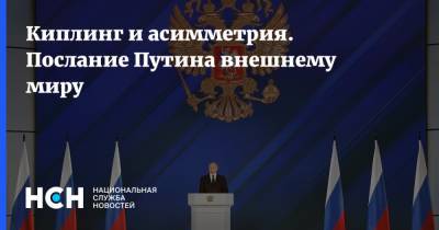 Владимир Путин - Киплинг и асимметрия. Послание Путина внешнему миру - nsn.fm - Вашингтон