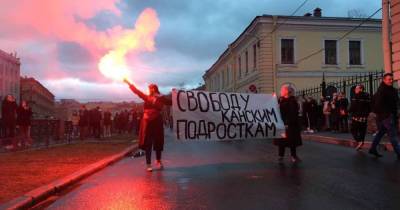 Почти 500 человек задержали на акциях протеста в Санкт-Петербурге - readovka.news - Москва - Санкт-Петербург