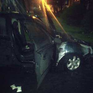 В Мелитополе сгорел еще один автомобиль. Фото - reporter-ua.com - Запорожская обл. - Мелитополь - Гсчс