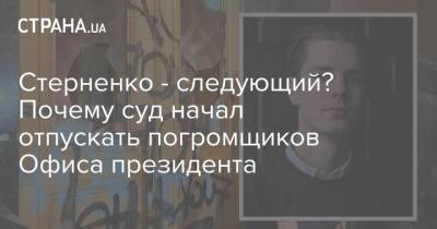 Роман Ратушный - Сергей Стерненко - Стерненко - следующий? Почему суд начал отпускать погромщиков Офиса президента - strana.ua - Киев - Одесса - Одесская обл.