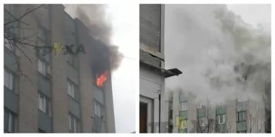 В Харьковской девятиэтажке вспыхнул сильный пожар: началась срочная эвакуация - kharkov.politeka.net - Харьковская обл. - Харьков