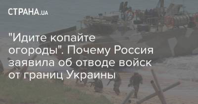 Сергей Шойгу - "Идите копайте огороды". Почему Россия заявила об отводе войск от границ Украины - strana.ua - Россия - Крым