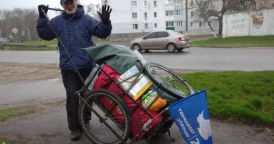 Из Днепра в Киев и обратно: украинский полярник прошел пешком более 1100 км (фото) - focus.ua - Киев