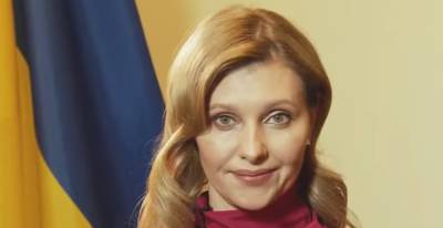 Владимир Зеленский - Елена Зеленская - Белая блуза и серый пиджак. Первая леди Елена Зеленская приятно удивила обновленным деловым стилем - ukrainianwall.com