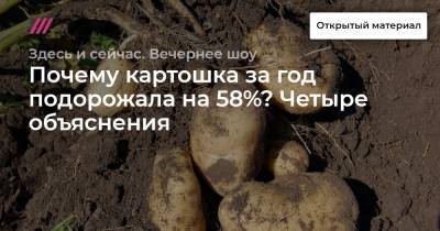 Андрей Сизов - Почему картошка за год подорожала на 58%? Четыре объяснения - tvrain.ru