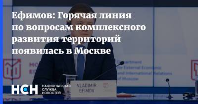 Владимир Ефимов - Ефимов: Горячая линия по вопросам комплексного развития территорий появилась в Москве - nsn.fm - Москва