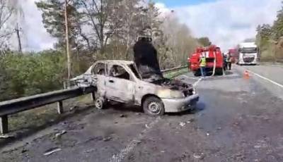 «Автомобиль взорвался»: под Киевом произошло страшное ДТП - enovosty.com - Киев