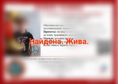 Пропавшая в Сасове девочка нашлась - 7info.ru