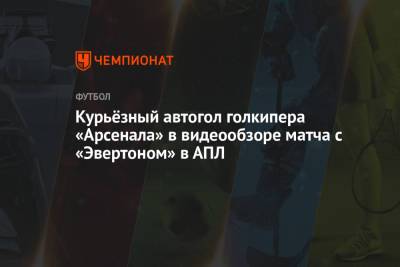 Карло Анчелотти - Бернд Лено - Курьёзный автогол голкипера «Арсенала» в видеообзоре матча с «Эвертоном» в АПЛ - championat.com - Лондон
