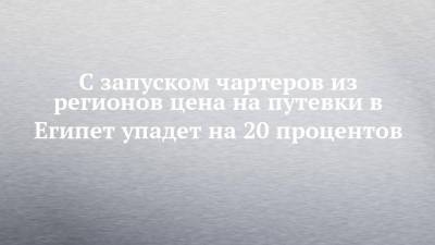 Дмитрий Песков - С запуском чартеров из регионов цена на путевки в Египет упадет на 20 процентов - chelny-izvest.ru - Москва - Санкт-Петербург - Египет - Набережные Челны - Казань - Каир