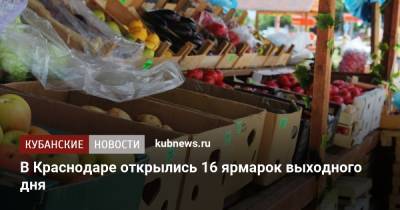 В Краснодаре открылись 16 ярмарок выходного дня - kubnews.ru - Краснодарский край - Краснодар