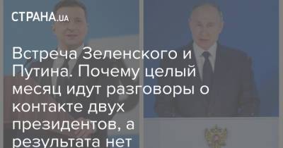 Владимир Зеленский - Владимир Путин - Дмитрий Песков - Ангела Меркель - Алексей Арестович - Эммануэль Макрон - Юлия Мендель - Встреча Зеленского и Путина. Почему целый месяц идут разговоры о контакте двух президентов, а результата нет - strana.ua - Москва