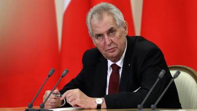 Милош Земан - Президент Чехии выступит с чрезвычайным телевизионным обращением - iz.ru