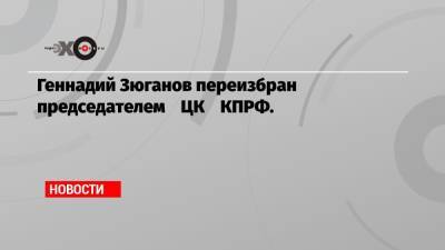 Сергей Левченко - Валерий Рашкин - Геннадий Зюганов - Геннадий Зюганов переизбран председателем ЦК КПРФ. - echo.msk.ru - Иркутская обл.