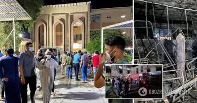 Пожар в COVID-больнице Багдада: много жертв. Фото, видео - obozrevatel.com - Ирак - Багдад
