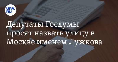 Сергей Собянин - Сергей Неверов - Геннадий Зюганов - Юрий Лужков - Александр Хинштейн - Депутаты Госдумы просят назвать улицу в Москве именем Лужкова - ura.news - Москва