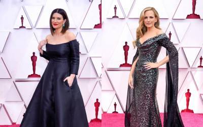 Элегантные и роскошные: знаменитости в черных платьях на красной дорожке Оскара-2021 - 24tv.ua - Лос-Анджелес - county Union