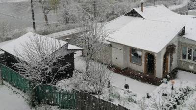Киевщину на конец апреля замело снегом: фото - 24tv.ua - Киев - Новости