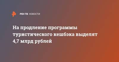 Владимир Путин - Дмитрий Чернышенко - На продление программы туристического кешбэка выделят 4,7 млрд рублей - ren.tv