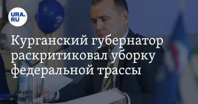 Вадим Шумков - Курганский губернатор раскритиковал уборку федеральной трассы. Скрин - ura.news - Курганская обл. - Курган