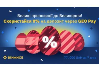 Криптовалютна біржа ​Binance до Великодня оголосила 0% на депозит і щоденний розіграш 77 тис. грн - facenews.ua - Украина