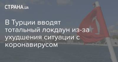 Тайип Эрдоган - В Турции вводят тотальный локдаун из-за ухудшения ситуации с коронавирусом - strana.ua - Турция - Кипр