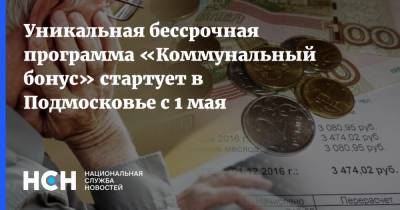 Уникальная бессрочная программа «Коммунальный бонус» стартует в Подмосковье с 1 мая - nsn.fm - Московская обл.