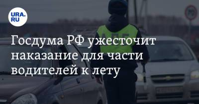 Госдума РФ ужесточит наказание для части водителей к лету - ura.news