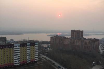 Зловеще красное солнце взошло над Новосибирском утром 27 апреля - novos.mk.ru - Новосибирск