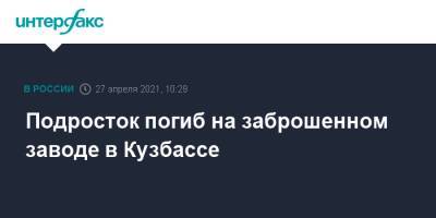 Подросток погиб на заброшенном заводе в Кузбассе - interfax.ru - Москва - Киселевск - Кемеровская обл.