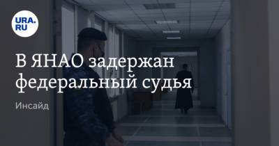 В ЯНАО задержан федеральный судья. Инсайд - ura.news - Тюменская обл. - Салехард - окр. Янао