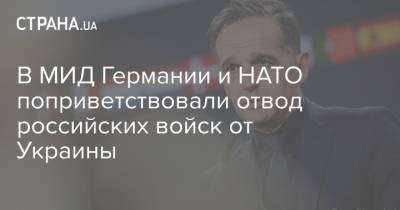 Иван Корчок - В МИД Германии и НАТО поприветствовали отвод российских войск от Украины - strana.ua - Россия - Украина - Словакия