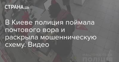 В Киеве полиция поймала почтового вора и раскрыла мошенническую схему. Видео - strana.ua - Киев