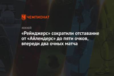 «Рейнджерс» сократили отставание от «Айлендерс» до пяти очков, впереди два очных матча - championat.com - Вашингтон - Нью-Йорк - Нью-Йорк