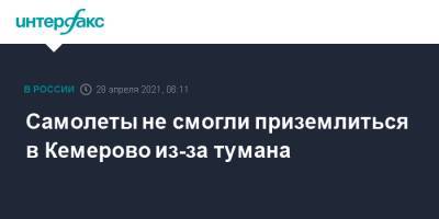 Самолеты не смогли приземлиться в Кемерово из-за тумана - interfax.ru - Москва - Барнаул - Кемерово