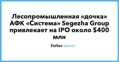 Владимир Евтушенков - Лесопромышленная «дочка» АФК «Система» Segezha Group привлекает на IPO около $400 млн - forbes.ru