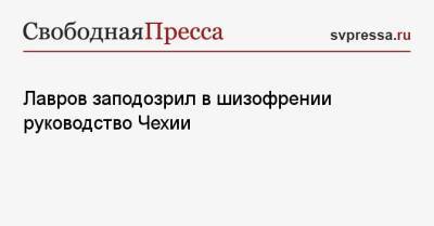 Сергей Лавров - Милош Земан - Лавров заподозрил в шизофрении руководство Чехии - svpressa.ru