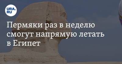 Пермяки раз в неделю смогут напрямую летать в Египет - ura.news - Москва - Египет - Пермь - Каир