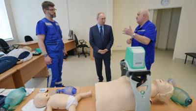 Владимир Путин - Дмитрий Песков - Путин проверил работу станции скорой помощи под Петербургом - dp.ru - Санкт-Петербург