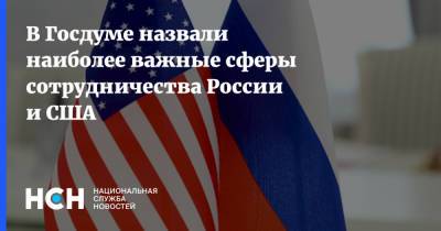 Сергей Железняк - В Госдуме назвали наиболее важные сферы сотрудничества России и США - nsn.fm