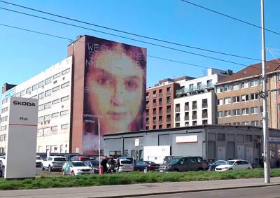 В Праге появилось гигантское граффити с эффектом очищения воздуха - vinegret.cz - Чехия - Прага