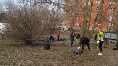 В Выборге три тысячи человек убрали сотни кубов мусора - piter.tv - образование Выборгский Район - Благоустройство