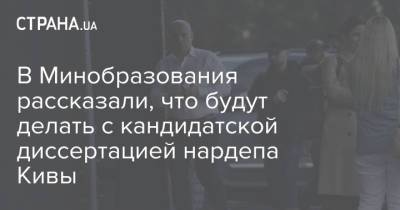 Илья Кива - В Минобразования рассказали, что будут делать с кандидатской диссертацией нардепа Кивы - strana.ua