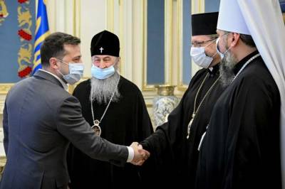 Владимир Зеленский - Епифаний - Зеленский поговорил о Пасхе с предстоятелями ПЦУ, УГКЦ и УПЦ МП - lenta.ua