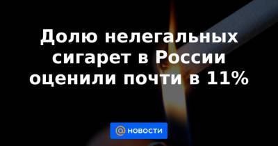 Долю нелегальных сигарет в России оценили почти в 11% - smartmoney.one